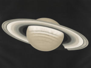 Extrait de La Planète Saturne de Trouvelot, 1874