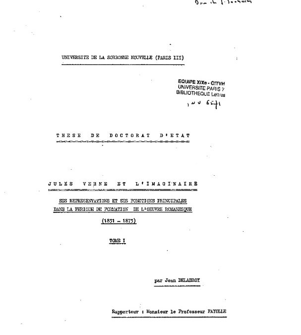 «&nbsp;Jules Verne et l’imaginaire&nbsp;»